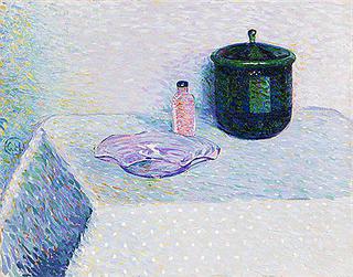 Still Life with Tray, Bottle and Broiler