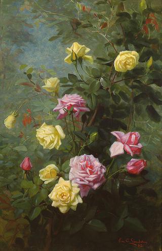 Yellow and Pink Roses