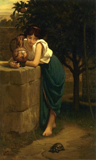 Etruscan Girl with Turtle