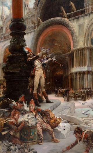Napoleon's Troops in Front of San Marco, Venice