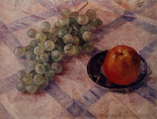 Grapes and Apple