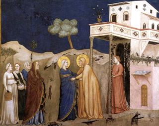 The Visitation (North transept, Lower Church, San Francesco, Assisi)