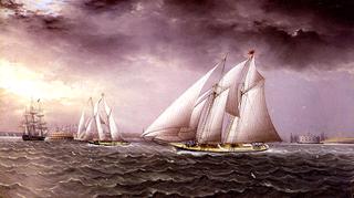 Schooner Race in New York Harbor