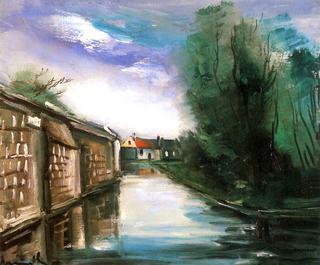 Canal Bordering the Village