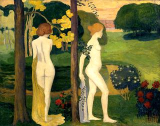 Two Nudes in a Landscape
