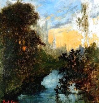 Landscape with a River, Sunset