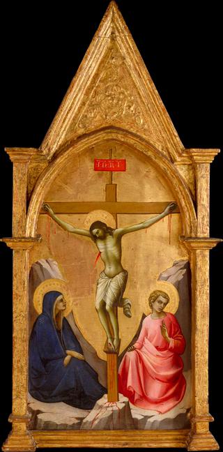 圣母和传福音的圣约翰之间的十字架基督