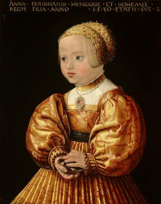 奥地利安娜的肖像，两岁