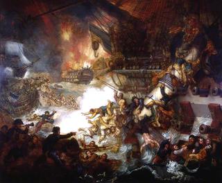 The Battle of the Nile: Destruction of 'L'Orient', 1 August 1798 (unfinished)