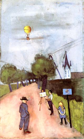 Country Road with Felix Nussbaum Painting