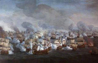 1673年8月21日特克塞尔战役：两个舰队的交战