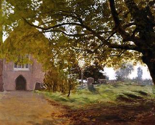 Churchyard, Dorchester Abbey, Oxfordshire