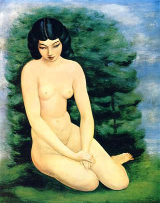 Girl Seated on the Grass