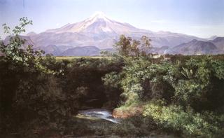Volcán de Orizaba desde la Hacienda de San Miguelito