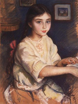 Portrait of O.I. Rybakova in Childhood