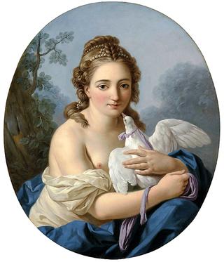A Young Woman Holding a Dove