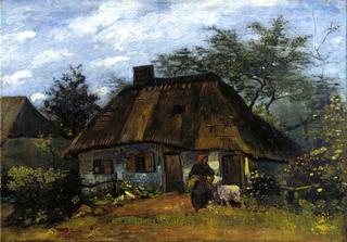 Cottage and Woman with Goat (La Chaumiére)