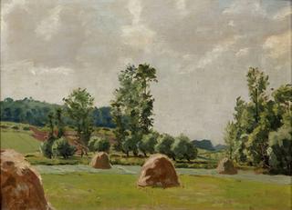 Landscape with Haystacks