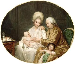 Portrait of Marc-Etienne Quatremère and His Family