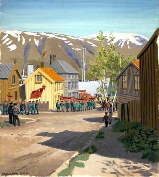 Tromsø, 22 June 1945: Russian Ex-Prisoners Marching to the Murmansk Ship