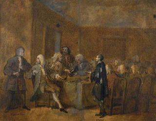 A Prisoner of the Fleet being Examined before a Committee of the House of Commons