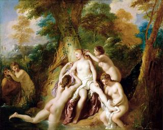 Diana and Nymphs Bathing (Getty version)