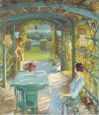 Two Women in an Arbor