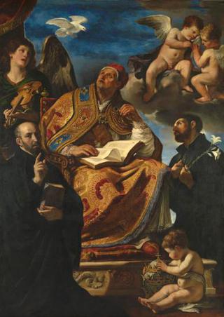Saint Gregory the Great with Saints Ignatius Loyola and Francis Xavier