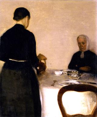 Interior with the Artist's Mother and Sister