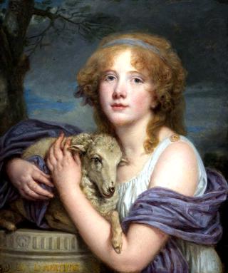 Girl With A Lamb