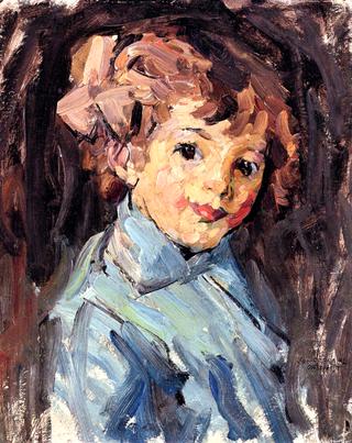 Portrait of a Young Girl in Blue