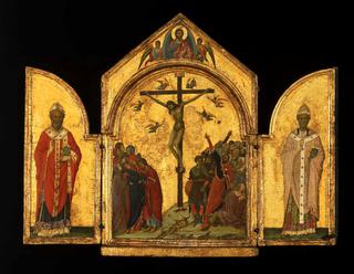 The Redeemer with Angels, Saint Nicholas and Saint Gregory