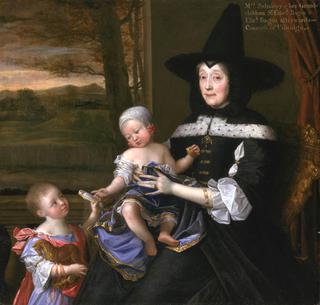 萨尔斯伯里夫人和她的孙子爱德华贝戈特的画像