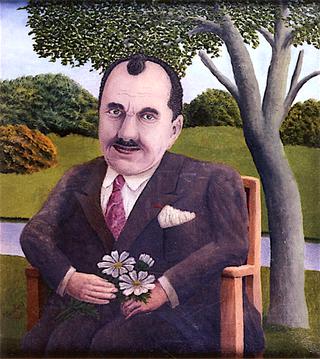 Portrait of a Man with Flowers