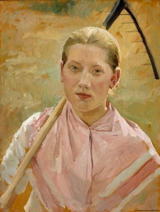 Girl with a Rake, Study for August