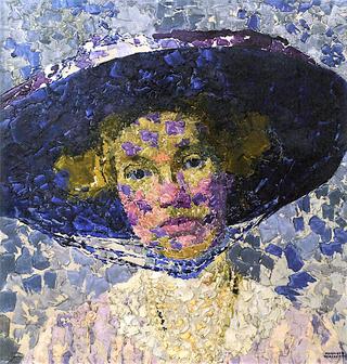 Woman with Blue Hat