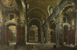 Interior of St Peter's in Rome