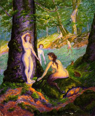 Female Nudes and Fauns