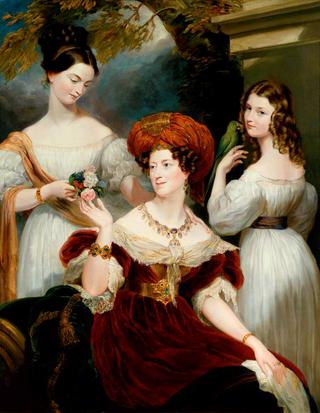 Lady Elizabeth Stuart de Rothesay, and Her Daughters Charlotte and Louisa