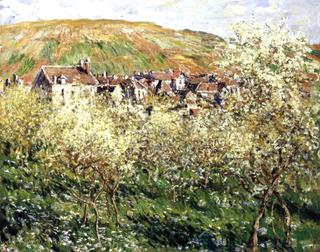 Plum Trees in Blossom at Vetheuil