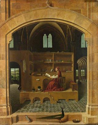 圣哲罗姆在书房里