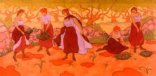 Five Woman at the Harvest