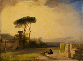 View of the Grounds of a Villa near Florence