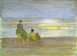 Man and Woman on the Beach