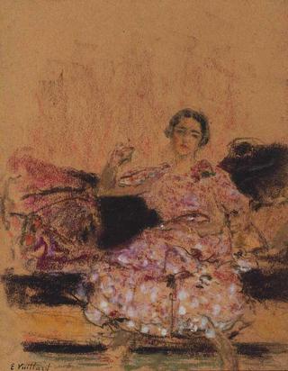Woman Seated on a Chaise