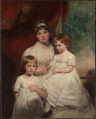 Mrs John Garden and Her Children