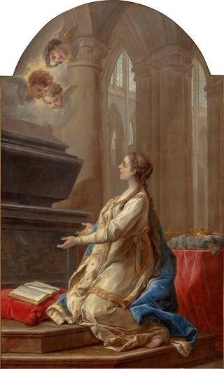 Saint Clotilde Praying on the Tomb of St Martin