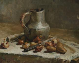 Still Life with Jug and Knife