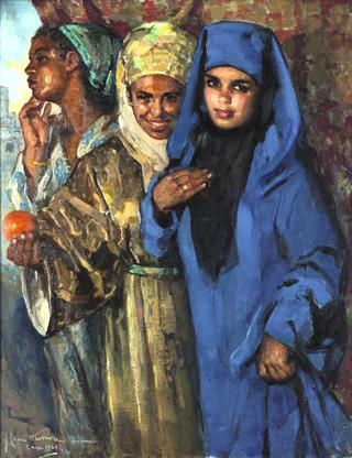 Yasmina, Zohra and Salima, Casablanca 1944