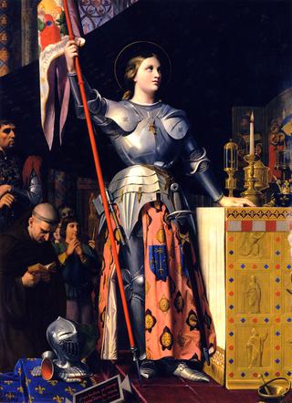 Joan of Arc at the Coronation of Charles VII in the Cathedral of Rheims